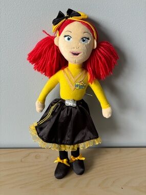 The Wiggles Emma Watkins - Red-Haired Plush Doll in Yellow Outfit